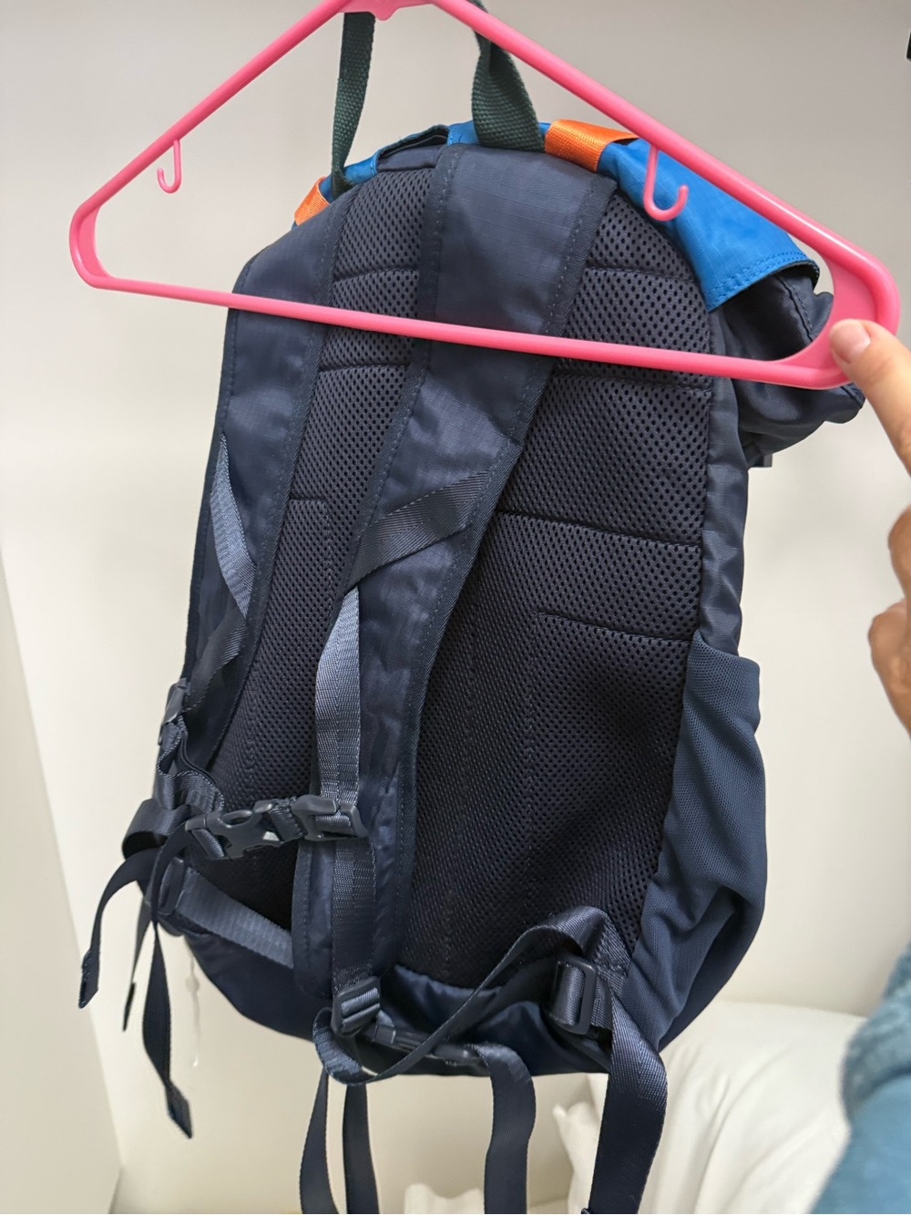 Tory Burch - Riptide Navy Mesh Backpack - Picture 3 of 10